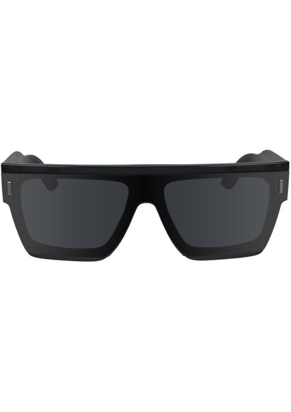 Ck 24502S 059 55 Unisex Kare Siyah Şeffaf Kemik Güneş Gözlüğü fiyatları