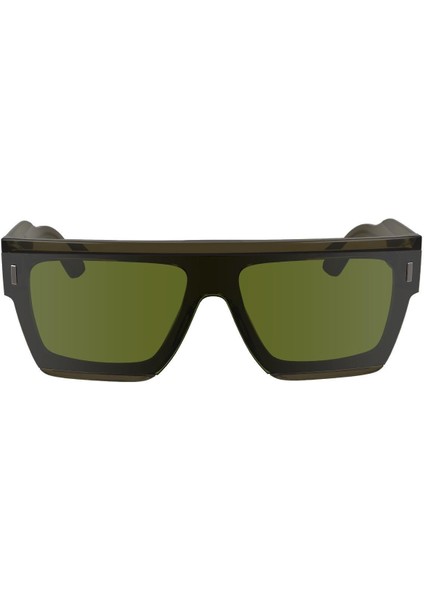 Ck 24502S 330 55 Unisex Kare Şeffaf Yeşil Kemik Güneş Gözlüğü fiyatları