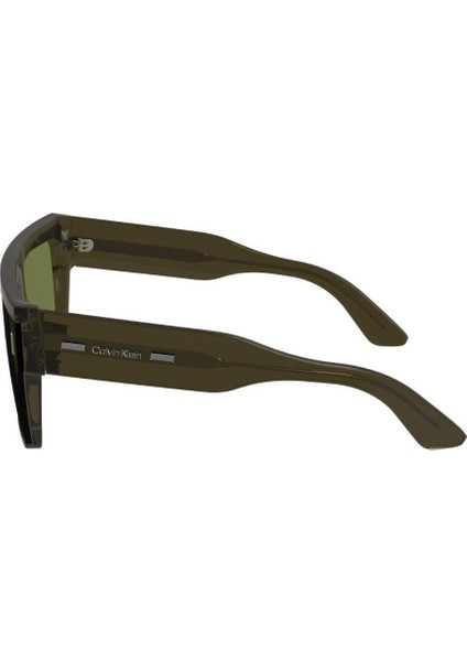 Ck 24502S 330 55 Unisex Kare Şeffaf Yeşil Kemik Güneş Gözlüğü modelleri