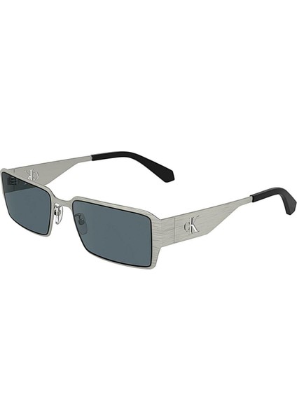Ckj 24206S 044 56 Unisex Dikdörtgen Gri Metal Güneş Gözlüğü
