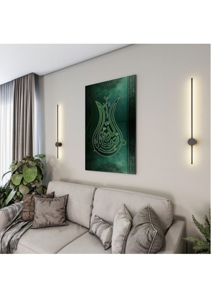 Dini Cam Tablo - Dikey Hat Sanatı - Dini Motif 08-037 fırsatları