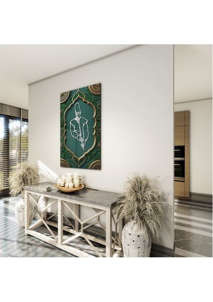 Dini Cam Tablo - Dikey Hat Sanatı - Dini Motif 12-036 indirimleri