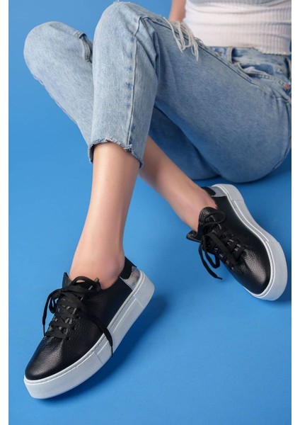 Bej - 2054 Kadın Cilt Hakiki Deri Spor Ayakkabı fiyatları