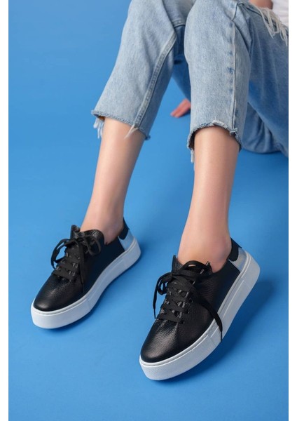 Bej - 2054 Kadın Cilt Hakiki Deri Spor Ayakkabı fırsatları