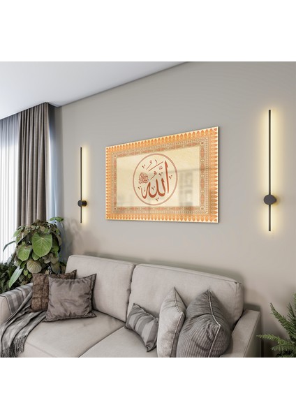 Dini Cam Tablo - Yatay Hat Sanatı - Dini Motif 17- 002 modelleri