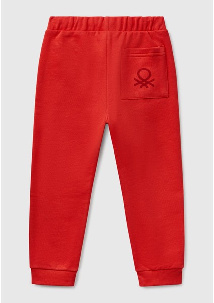 Erkek Çocuk Kırmızı Arka Cebi Logo Eşofman Altı fiyatları