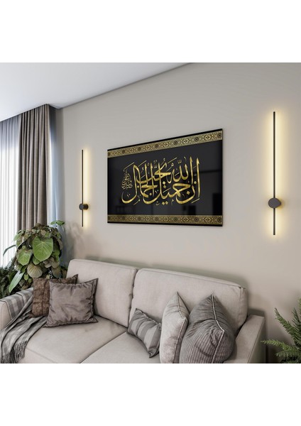 Dini Cam Tablo - Yatay Hat Sanatı - Dini Motif 20- 011 modelleri