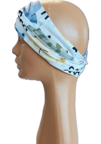 Bagoo Şirin Kedi Temalı Buff -Baf- Bandana- Boyunluk- Saç Bandı modelleri