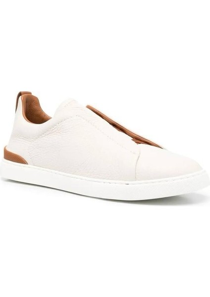 Erkek Deri Sneaker Siyah Kahverengi ve Beyaz Kahverengi fırsatları