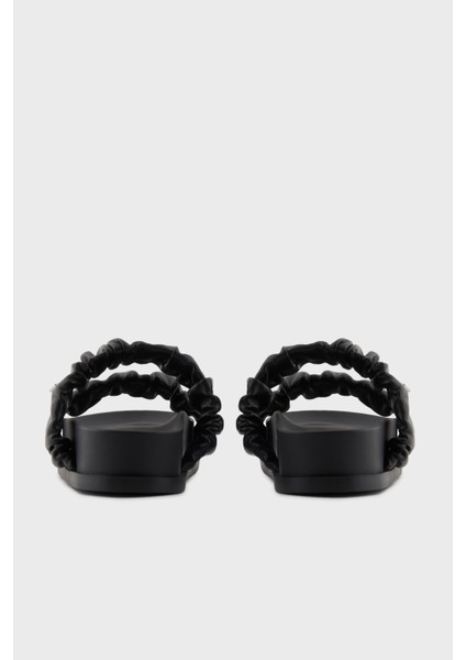 Logolu Çift Bantlı Büzgü Detaylı Terlik Bayan Terlik XDP062 XV926 00002 indirimleri