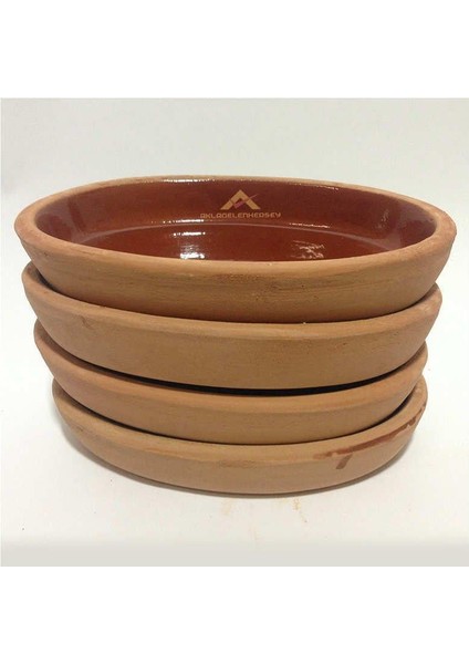 4 Adet Kahvaltı Seti 12X18CM Güveç Fırın Kabı Yüksek Isı ve Ateşe Dayanıklı Toprak Güveç Kabı