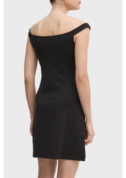 Streç Logolu Slim Fit Kayık Yaka Mini Boy Elbise J20J225541BEH Bayan Elbise J20J225541 Beh fiyatları