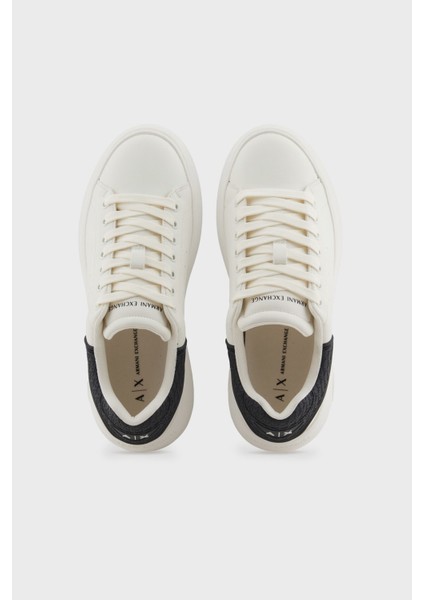 Armani Exchage Logolu Platform Taban Sneaker Ayakkabı Bayan Ayakkabı XDX188 XV937 N480 fırsatları