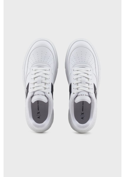 Armani Exchage Logolu Şerit Detaylı Kalın Taban Sneaker Ayakkabı Bayan Ayakkabı XDX176 XV917 K488 modelleri