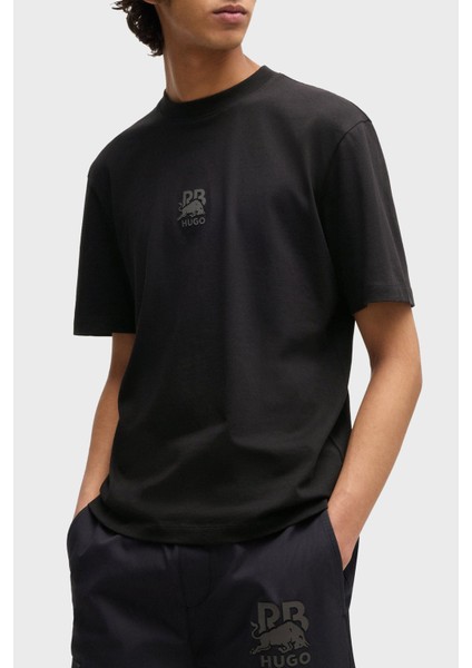 Pamuk Relaxed Fit Bisiklet Yaka Logolu T Shirt Erkek T Shirt 50542766 001