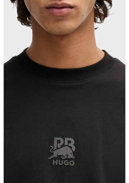 Pamuk Relaxed Fit Bisiklet Yaka Logolu T Shirt Erkek T Shirt 50542766 001 modelleri