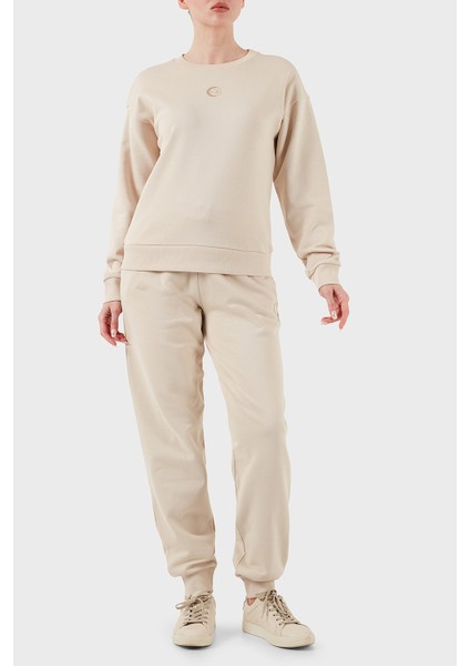 Pamuk Relaxed Fit Bisiklet Yaka Sweat Bayan Sweat XW000317 AF12217 U1095