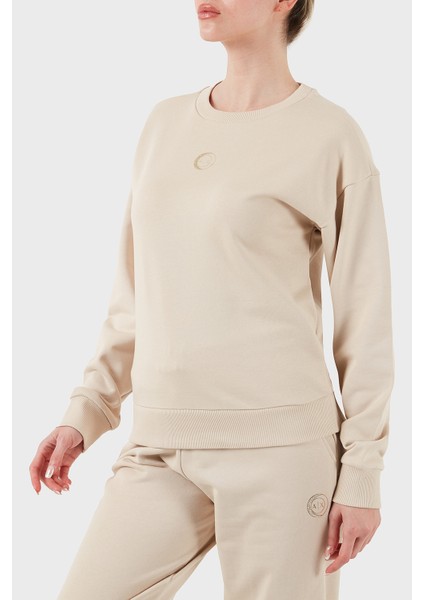 Pamuk Relaxed Fit Bisiklet Yaka Sweat Bayan Sweat XW000317 AF12217 U1095