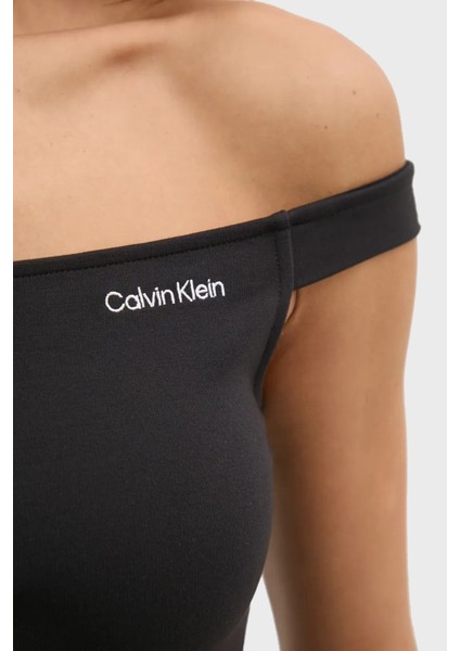 Streç Logolu Slim Fit Kayık Yaka Top J20J225542BEH Bayan Top J20J225542 Beh indirimleri