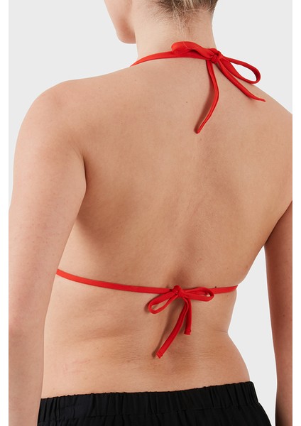 Logolu Bağlamalı Üçgen Bikini Üstü KW0KW02343XM8 Bayan Bikini Üstü KW0KW02343 Xm8 fiyatları