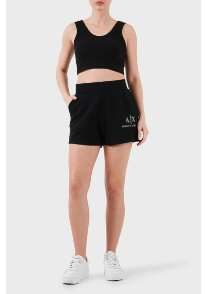 Pamuk Lastikli Bel Logolu Short Bayan Short XW001052 AF11851 UC001
