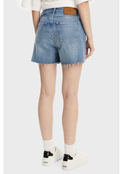 Pamuk Mom Fit Kot Short J20J2251591AA Bayan Short J20J225159 1AA fiyatları