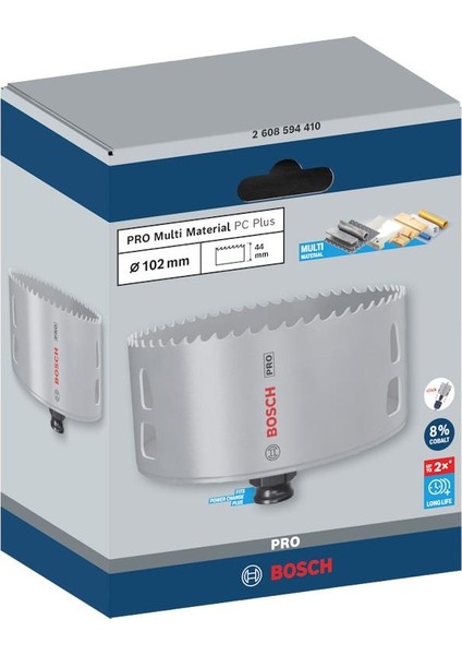 Pro Multi Material Pc Plus Delik Açma Panç 102 mm fiyatları