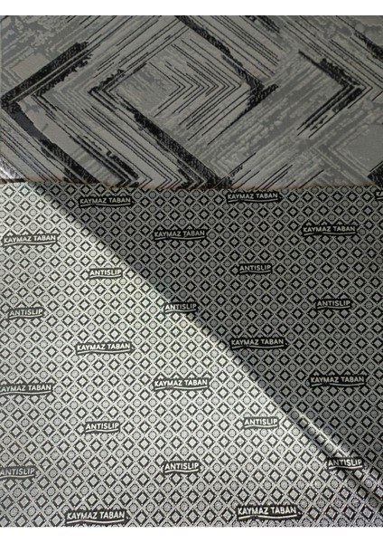 Gri Kaymaz Yolluk - Yıkanabilir Dört Mevsim Halı | Salon, Banyo, Balkon, Genç Odası modelleri