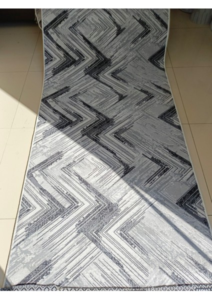 Gri Kaymaz Yolluk - Yıkanabilir Dört Mevsim Halı | Salon, Banyo, Balkon, Genç Odası