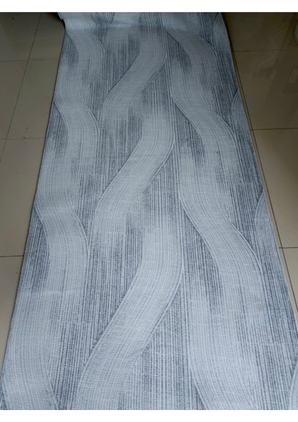 Gri Kaymaz Yolluk - Yıkanabilir Dört Mevsim Halı | Salon, Banyo, Balkon, Genç Odası