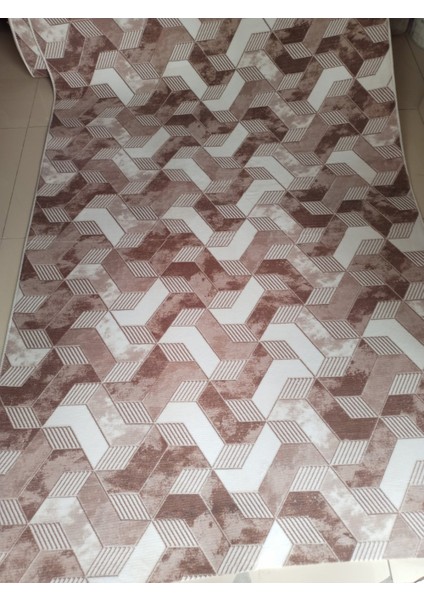 Kahverengi Kaymaz Yolluk - Yıkanabilir Dört Mevsim Halı | Salon, Banyo, Balkon, Genç Odası