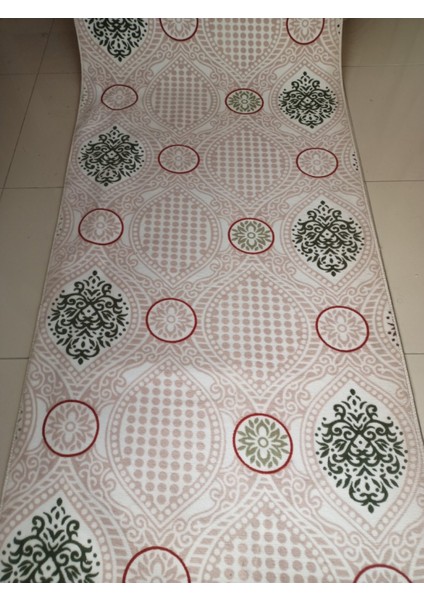 Krem Kaymaz Yolluk - Yıkanabilir Dört Mevsim Halı | Salon, Banyo, Balkon, Genç Odası