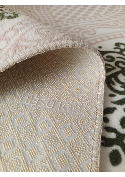 Krem Kaymaz Yolluk - Yıkanabilir Dört Mevsim Halı | Salon, Banyo, Balkon, Genç Odası fırsatları