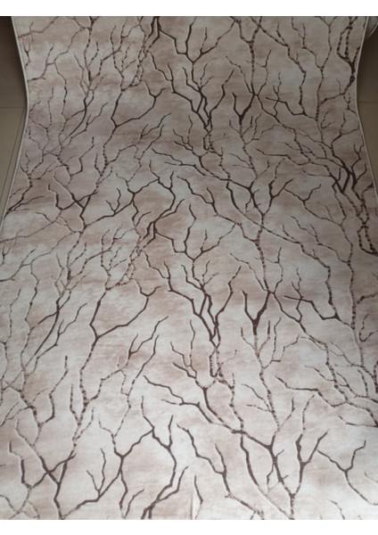 Krem Kaymaz Yolluk - Yıkanabilir Dört Mevsim Halı | Salon, Banyo, Balkon, Genç Odası