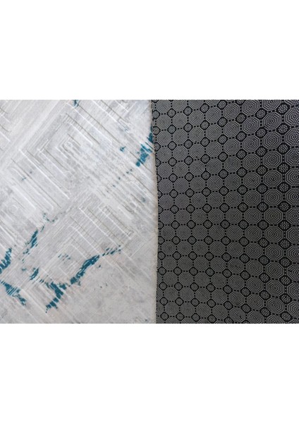 Mavi Kaymaz Yolluk - Yıkanabilir Dört Mevsim Halı | Salon, Banyo, Balkon, Genç Odası modelleri