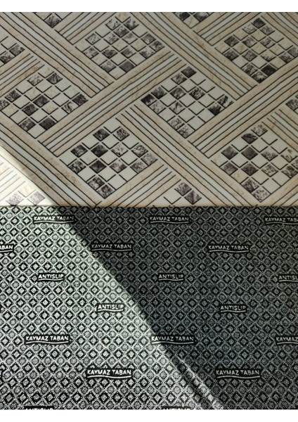 Krem Kaymaz Yolluk - Yıkanabilir Dört Mevsim Halı | Salon, Banyo, Balkon, Genç Odası modelleri