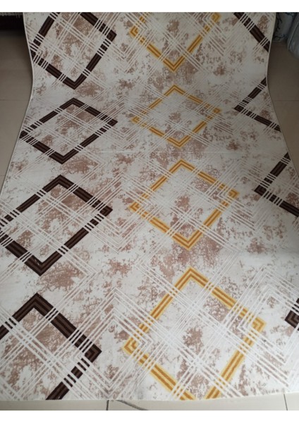 Hardal Kaymaz Yolluk - Yıkanabilir Dört Mevsim Halı | Salon, Banyo, Balkon, Genç Odası