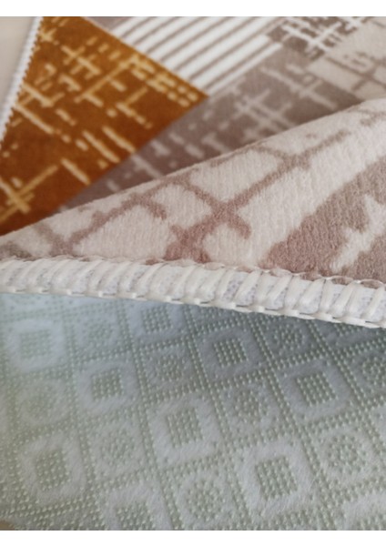 Hardal Kaymaz Yolluk - Yıkanabilir Dört Mevsim Halı | Salon, Banyo, Balkon, Genç Odası indirimleri