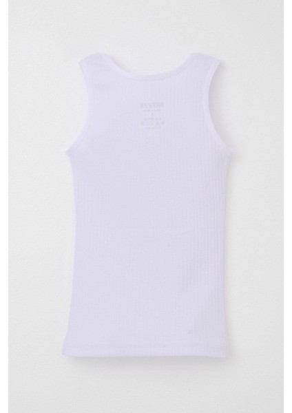 Girls & Boys Erkek Çocuk Atlet Geniş Askılı Fitilli 3-11 Yaş, Beyaz fiyatları