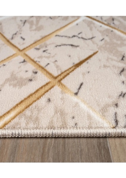 Gold Kaymaz Yolluk - Yıkanabilir Dört Mevsim Halı | Salon, Banyo, Balkon, Genç Odası