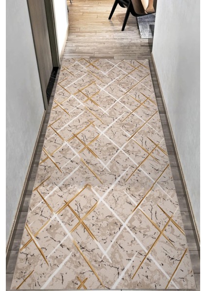 Gold Kaymaz Yolluk - Yıkanabilir Dört Mevsim Halı | Salon, Banyo, Balkon, Genç Odası