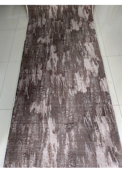 Kahverengi Kaymaz Yolluk - Yıkanabilir Dört Mevsim Halı | Salon, Banyo, Balkon, Genç Odası