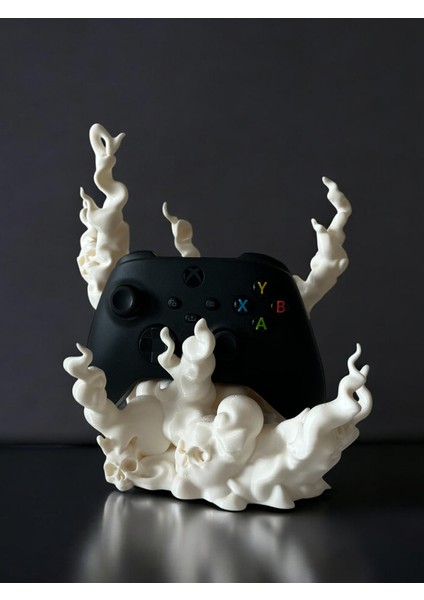 Kurukafa Tasarımlı Ps5/ps4/xbox Gamepad Standı, Kol Tutucu, Joystick Standı