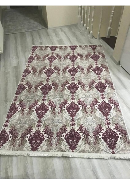 Kırmızı Kaymaz Yolluk - Yıkanabilir Dört Mevsim Halı | Salon, Banyo, Balkon, Genç Odası