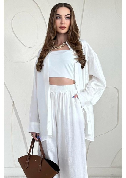Alice Gömlek ve Bol Kesim Pantolon Takım modelleri