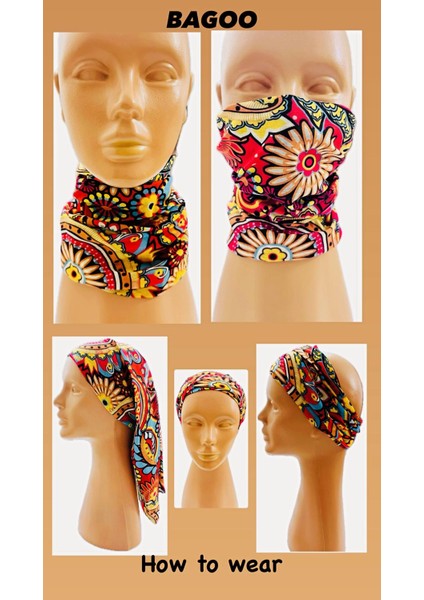 Etnik Desen Buff -Baf- Bandana- Boyunluk- Saç Bandı indirimleri