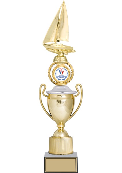 - Figürlü Kupalar - Yelken Figürlü Kupalar FG-037 A - 48 cm