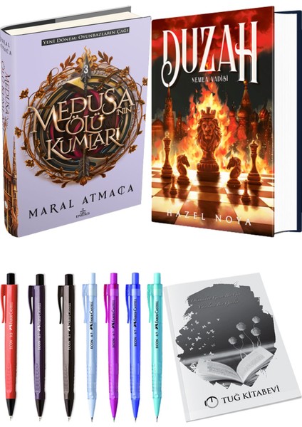 Duzah 1: Nemea Vadisi Ciltli ve Medusanın Ölü Kumları 3 Ciltli Maral Atmaca 2li Set + Hediyeli