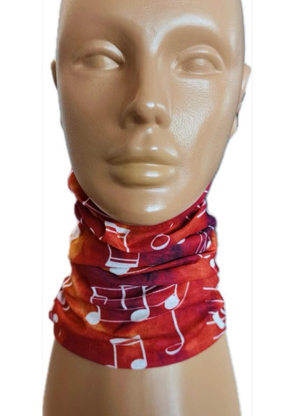 Bagoo Müzik Notaları Deseni Buff- Baf- Bandana- Boyunluk- Saç Bandı modelleri