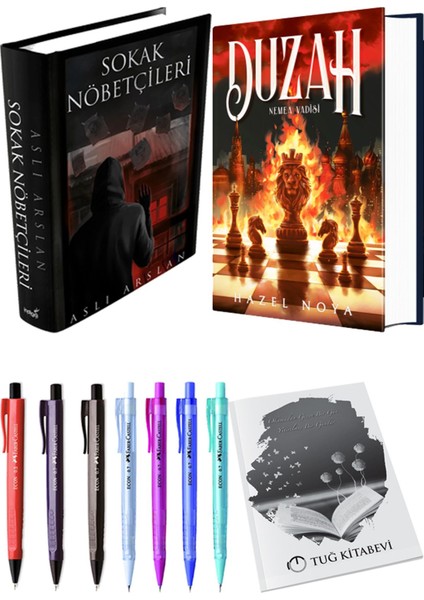 Duzah 1: Nemea Vadisi Ciltli ve Sokak Nöbetçileri 1 Ciltli Aslı Arslan 2li Set + Hediyeli